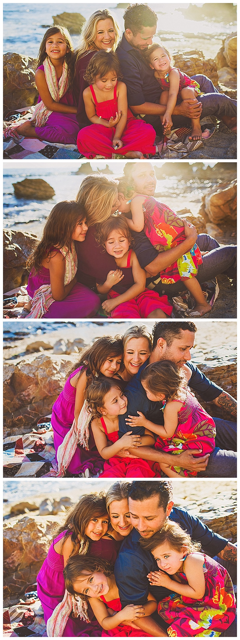 Corona Beach family session. Family photographer orange county Madeleine JL Photography